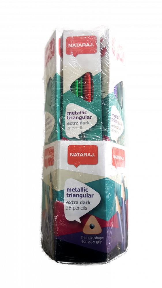Nataraj metallic triangula pencil Set Of 6 Packs